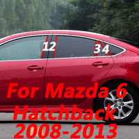 สำหรับ Mazda 6 Hatchback 2013 2012 2011รถ B C เสากลางคอลัมน์กลางเสาหน้าต่างพีซีแถบสติ๊กเกอร์ฝาครอบอุปกรณ์เสริม2008-2010