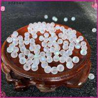 XUESHE 250pcs 6mm ครับ ลูกปัดแก้วคริสตัลผิวด้าน สีขาวขาว กระจกสำหรับผู้หญิง ลูกปัดแฟนตาซีมูนสโตนสีขาว เสน่ห์และเนื้อสัมผัส ผิวด้าน ลูกปัดแก้วลูกปัด กำไลข้อมือสร้อยข้อมือ