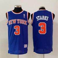 รายการสินค้าใหม่，คุณภาพสูง，ต้นฉบับใหม่， John Starks New York Knicks Retro NBA Jersey