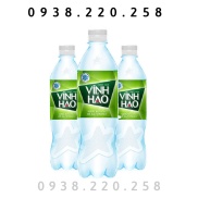 Thùng Nước Khoáng Vĩnh Hảo Có Gas 500ml 24 chai