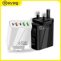 RYRA 5พอร์ตชาร์จอย่างรวดเร็วชาร์จอะแดปเตอร์ USB 4A 65วัตต์ปลั๊กผนังสำหรับ ซัมซุง Xiaomi หัวเว่ยแล็ปท็อปอุปกรณ์ศัพท์มือถือ