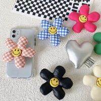 【CW】 3D Color Universal Foldable Finger Ring Phone Holder Stand Grip tok Phone Socket For iPhone 11 13 12 Pro Cute Sun flower Bracket