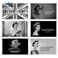 BSIDE Elizabeth Ii ราชินีอนุสรณ์ธงสวนอังกฤษธงอุปกรณ์บริการที่ระลึกสำหรับการไว้ทุกข์90X150Cm