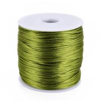 1mm Nylon Thread Rattail Satin Cord For Handmade Bracelets Necklace Jewelry Making Braided String Macrame Cord 76.55 yards/roll