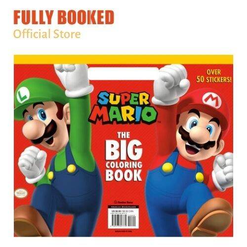 super mario big coloring book