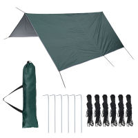 3x3m Tourist Awning Canopy Tarp Tent Shade Outdoor Camping Hammock Waterproof Camouflage Shelter Garden Canopy Sunshade