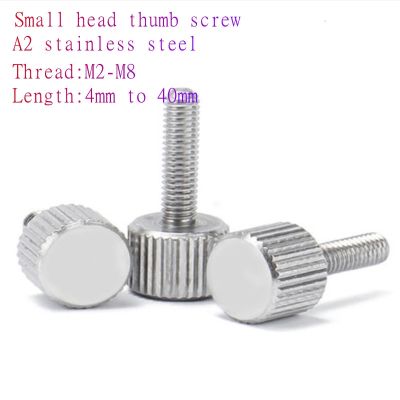 【CC】✾  10Pcs M2.5 M4 M5 m8 304 Thumb Screws Plain Type Metric Knurled Manual Adjustment