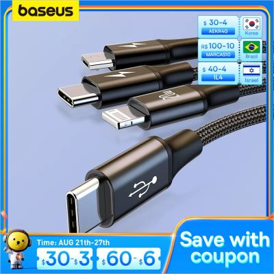 Chaunceybi Baseus 20W 3 1 USB Type C Cable for iPhone 14 12 Xs Charger MacBook iPad