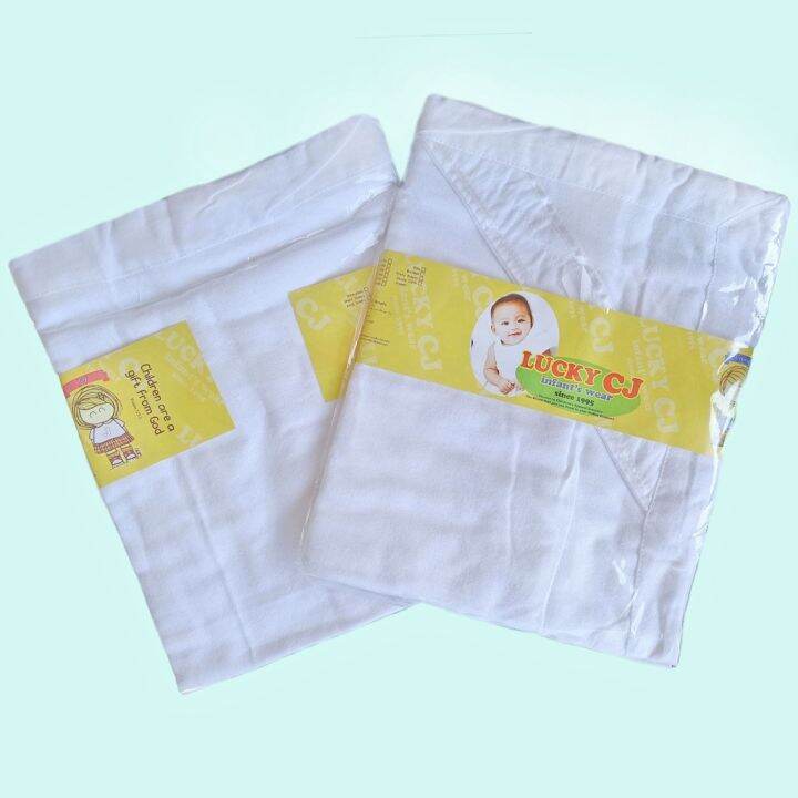 Plain White Pranela Newborn Receiving Blanket Lazada PH