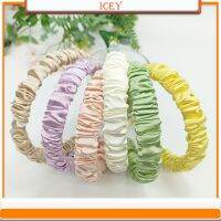 1pc fabric headbands fold Headwear wide-brimmed Pastoral forest Cream Hair Accessories Set Scrunchie