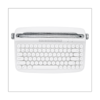 1 Piece Retro Bluetooth Keyboard USB Mechanical Keycaps for Desktop PC/Laptop White