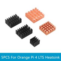 5Pcs Radiator Aluminum Fin for 4 Heatsink with Thermal Adhesive Pasted Cooler Heat Dissipation