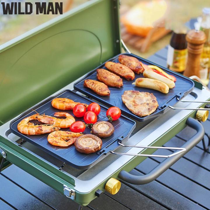 Portable Outdoor Camping Non-stick Square Grill Pan