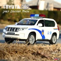 MSZ 1:32 Toyota Land Cruiser Prado Sound And Light Model Diecast Metal Vehicle Pull Back Simulation Collection Children Toy Gift