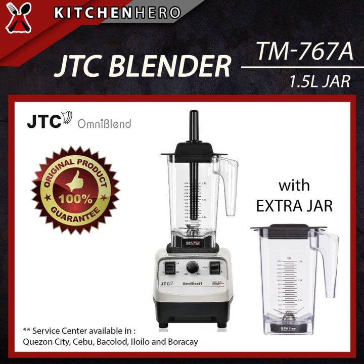 ★JTC TM767A Omniblend 1 Heavy Duty Commercial Blender 1.5L (Grey) with