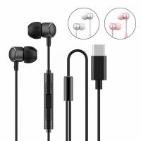 【Undine earphone】หูฟังแบบมีสายสเตอริโอชนิด C พร้อมไมโครโฟนสำหรับโทรศัพท์มือถือแล็ปท็อปคอมพิวเตอร์เบสกีฬาชุดหูฟังสำหรับเล่นเกมหูฟัง