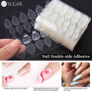 Amazon.com: Press On Nails Short, SHOWMORE Nude Sheer Gel Jelly Fake Nails  Medium Square Natural Semi-Transparent Glue On Nails False Nails Stick On  Nails in 15 Sizes 30 Nail Kit with Glue