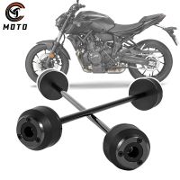 FZ-07 MT-07สำหรับยามาฮ่าตัวติดตาม MT07 700/GT XSR700 2014-2021เพลาล้อด้านข้างด้านหน้ารถจักรยานยนต์ตัวป้องกันการชน