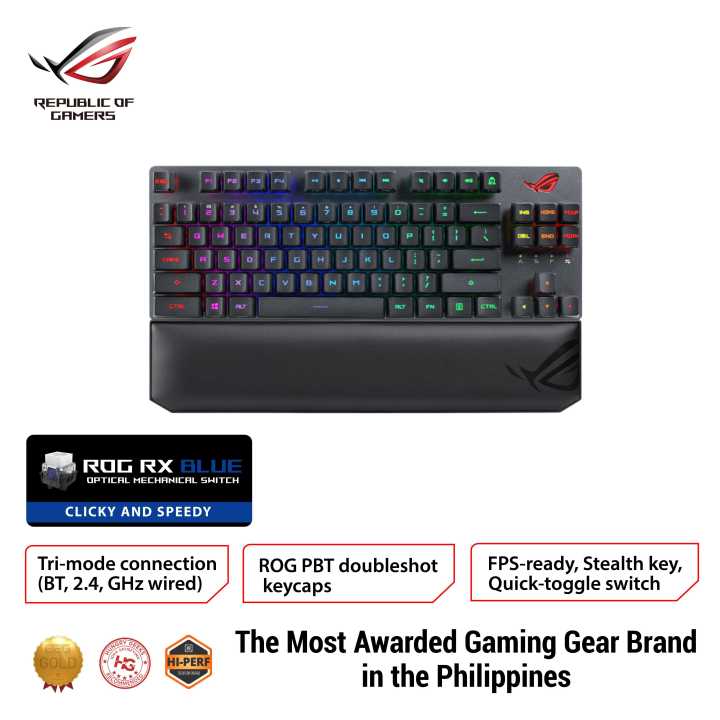 Asus ROG Strix Scope RX TKL Wireless Deluxe, 80% Gaming Keyboard