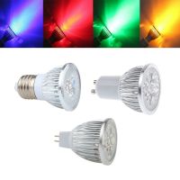 โคมไฟหรี่แสงได้ Gu10สปอตไลท์ไฟ Led Mr16 E27 9W 12W 15W 220V 12V สีแดง/เขียว/น้ำเงิน/เหลืองโคมไฟจุดเทียนหลอด Led Luz