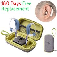 ZZOOI Long Standby Hearing Aid Behind The Ear Sound Amplifier Portable Left and Right Universal Rechargeable Deaf Gift