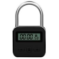 ❃㍿☇ Metal Timer Lock LCD Display Multi-Function Electronic Time 99 Hours Max Timing USB Rechargeable Timer Padlock