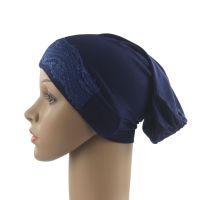 【YF】 Muslim Women Girls Underscarf Cap Inner Hijab Hats Headwrap Beauty Lace Soft and Stretch Wholesale