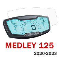 สำหรับ Piaggio Medley 125อุปกรณ์เสริมรถจักรยานยนต์ป้องกันรอยขีดข่วน Medley125 2020-2023แดชบอร์ดป้องกันหน้าจอ HD ฟิล์มป้องกัน