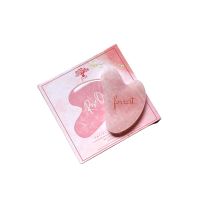 Forrest ฟอร์เรสท์ กัวซา จากหินโรสควอตซ์ Gua Sha Rose quartz  สำหรับนวดหน้า