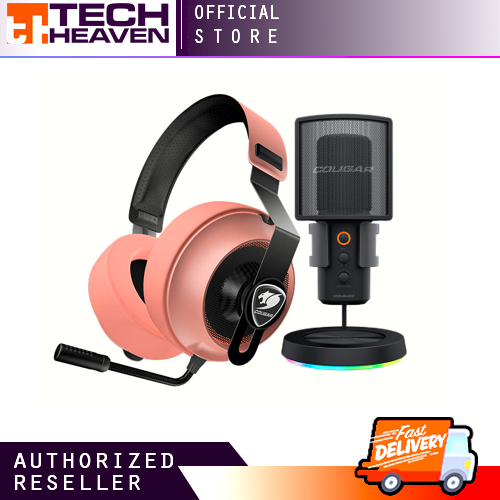 COUGAR SCREAMERX STUDIO MICROPHONE W/ RGB STAND & USB 3.0 HUB WITH