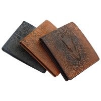 New Style Mens Wallet Short Crocodile Pattern Fashion Business Multi-card PU Wallet Cover on The Passport Men Purse Clutch Bag