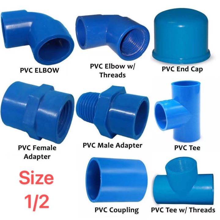 PVC BLUE FITTINGS 1/2