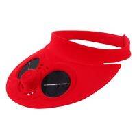 【YF】 Empty Top Plastic Cooling Fan Hat Solar Power Wide Brim Breathable Soft Fisherman for Cycling Hiking
