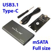 Box SSD mSATA USB3.1 type-C Blueendless M3C BX04
