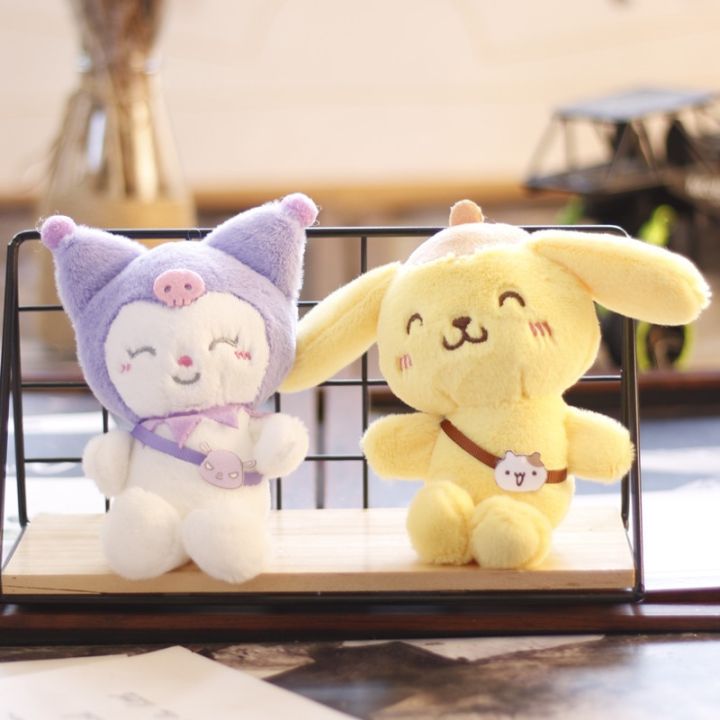 sanrio-ตุ๊กตา-kuromi-cinnamoroll-my-melody-hello-kitty-pom-pom-purin-อะนิเมะรูปการ์ตูนจี้เครื่องประดับของเล่นสัตว์น่ารัก