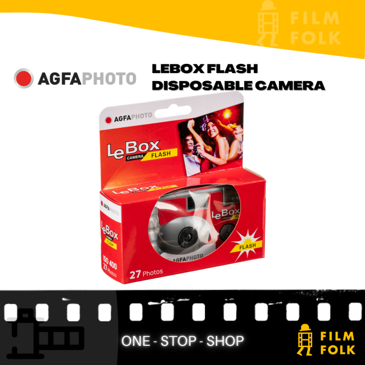 AGFA PHOTO LEBOX FLASH DISPOSABLE CAMERA Photographic Film Camera