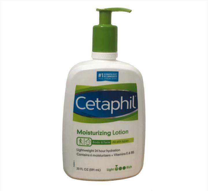 Cetaphil Light Moisturizing Lotion Body & Face All Skin Types 20 FL OZ ...