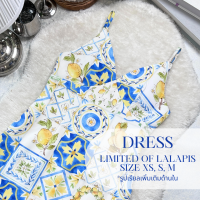 DRESSLP101 - เดรสสายเดี่ยวมงกุฎดอกไม้ LALAPIS