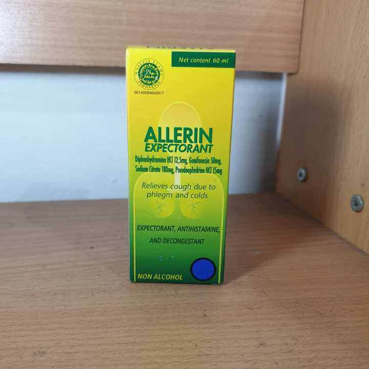 Allerin Expectorant Sirup 60 ml Lazada Indonesia