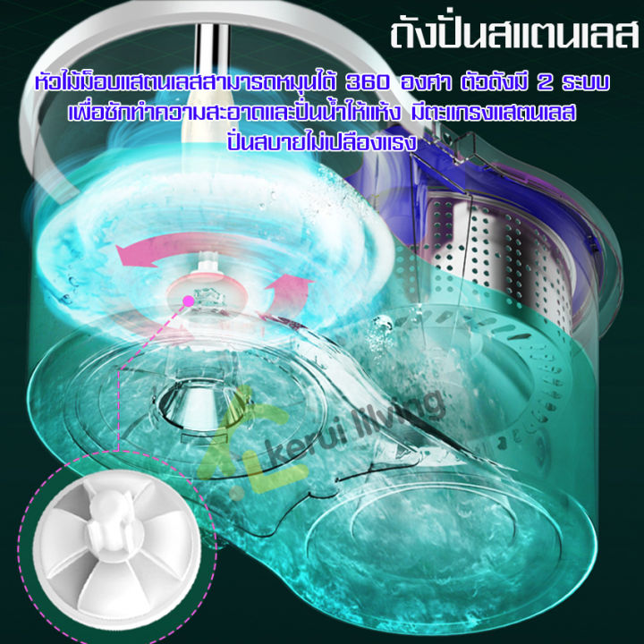 อุปกรณ์ไม้ถูพื้น-ลดราคา-spin-mop-ถังหนาสีม่วง-ชุดถังปั่นไม้ม็อบพร้อมผ้าถูพื้น-ถังปั่นไม้ม๊อบ-ชุดถังปั่นม๊อบ-ชุดไม้ถูพื้น-ชุดถังปั่น-ไม้ม็อบถูพื้น-ถังปั่นม็อบ-ถังปั่นแห้ง-ชุดถังปั่นไม้ม็อบ-ไม้ถูพื้นพร้