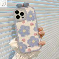 VISIONN เคสสีลูกอมบางพิเศษกันกระแทกสำหรับ iPhone 13 Mini ลายลายดอกไม้ดอกไม้คลุมเคสโทรศัพท์เคสโทรศัพท์มือถือเคสโทรศัพท์สำหรับ iPhone เคสป้องกันโทรศัพท์ฝาหลัง