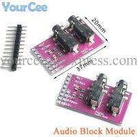 5pcs Audio Block Module Dual Channel 3.5mm Headphone Video Microphone Interface MP3 Stereo Board