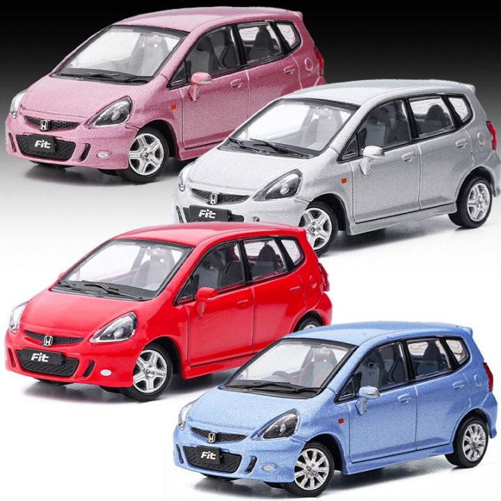 honda-fit-1-64-alloy-car-model-simulation-small-scale-car-model-collectible-decorations-diecasts-amp-toy-vehicles