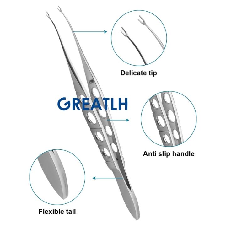 titanium-stainless-steel-lasik-retreatment-forceps-eyelid-forceps-with-two-teeth-ophthalmic-instrument