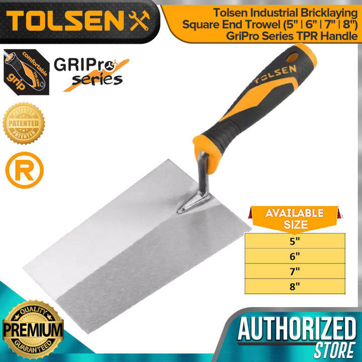 Tolsen Industrial Bricklaying Square End Trowel (5