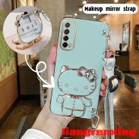 เคส Huawei Y7a 2021เคสโทรศัพท์ซิลิโคนนิ่ม,เคสป้องกันการกระแทกฝาครอบกันชนป้องกันเรียบสายดีไซน์ใหม่แนวทแยงคอสายคล้องแขวน DDWDKT01