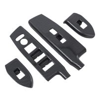 Carbon Fiber Car Window Glass Switch Cover Trim Sticker Decoration for Odyssey 2022