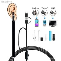 ◈◈♕ USB Visual Ear Wax Cleaning Endoscope Spoon 5.5mm Mini Borescope Android PC Earwax Pick Tool Health Care Otoscope Camera Black