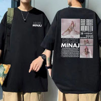 Hip Hop Rapper Nicki Minaj Pink Friday Album Double Sided Printed Tshirt Unisex 100% Cotton T-Shirts Men Oversized T Shirt S-4XL-5XL-6XL