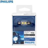 Philips Ultinon LED Fest 36mm 37mm 38mm C5W Festoon 12859 Cool White 2x LED 6000K Chips Car Turn Signal Interior Light  (Single）